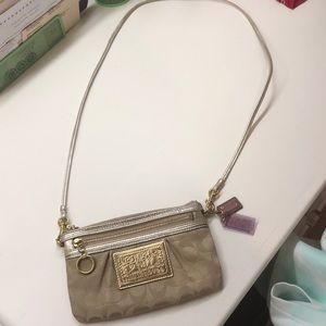 Coach signature poppy side bag